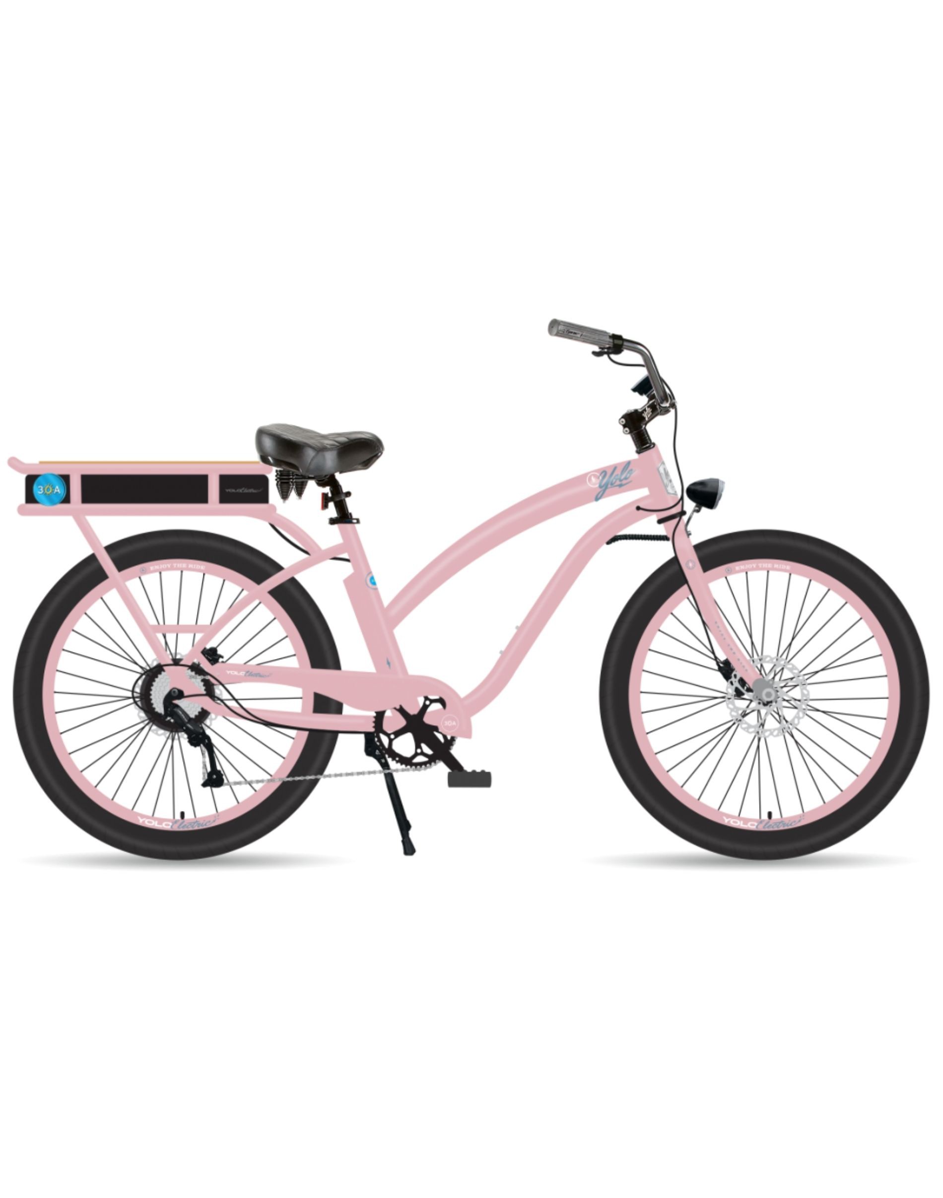 30A® Electric Bike by Yolo - Bubblegum Pink