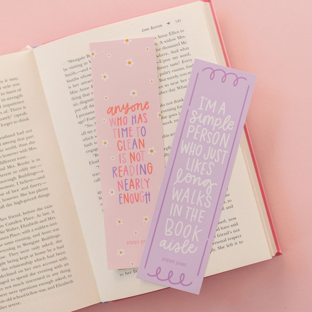 Long Walks in the Book Aisle Bookmark Set item