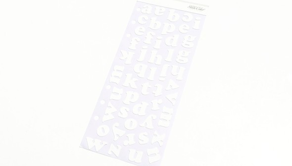 Color Theory Lily Alpha Stickers - White gallery