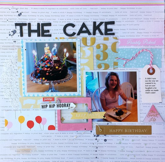 the cake