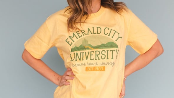 Emerald City University - Pippi Tee - Light Yellow gallery