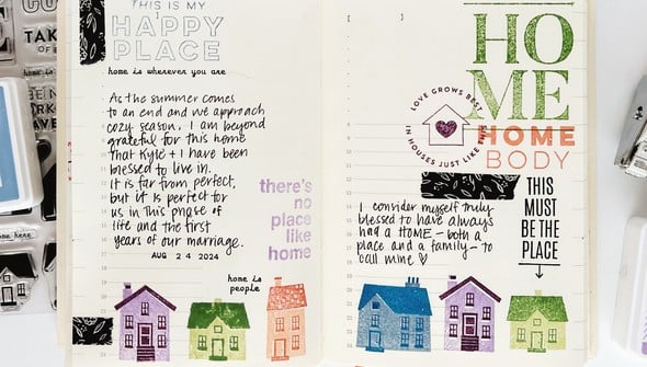 Stamp Set : 6×8 Love Lives Here by Goldenwood Co gallery