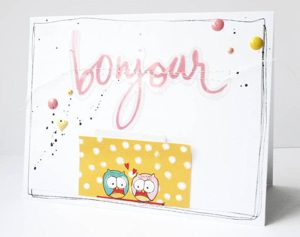 Bonjour Card by soapHOUSEmama gallery