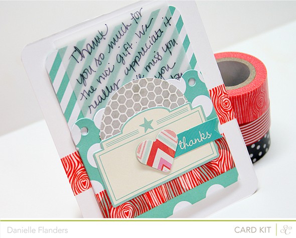 Thanks Pocket card with vellum insert by Dani gallery