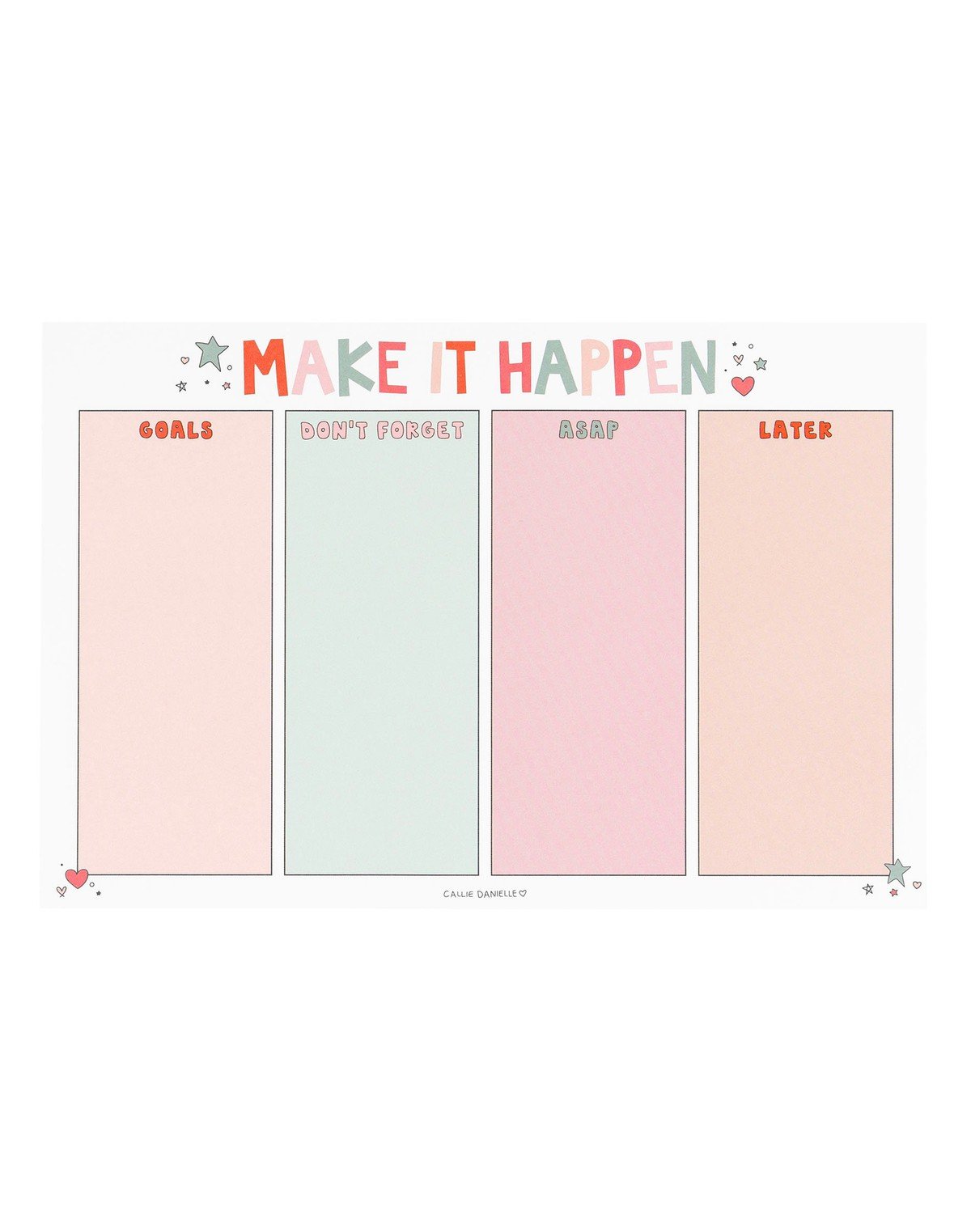 Make It Happen To-Do Notepad item