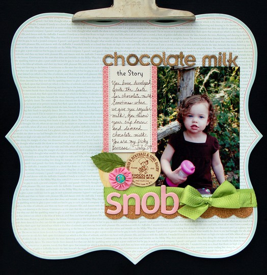 Chocolate milk snob