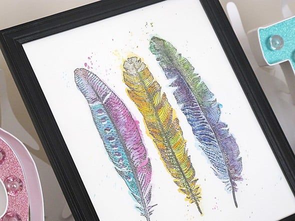 Lesson 2 - Watercoloured Feathers in Minc | Beyond the Basics gallery