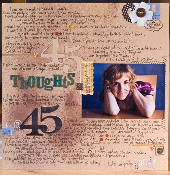 45 Thoughts @ 45 by scrapally gallery