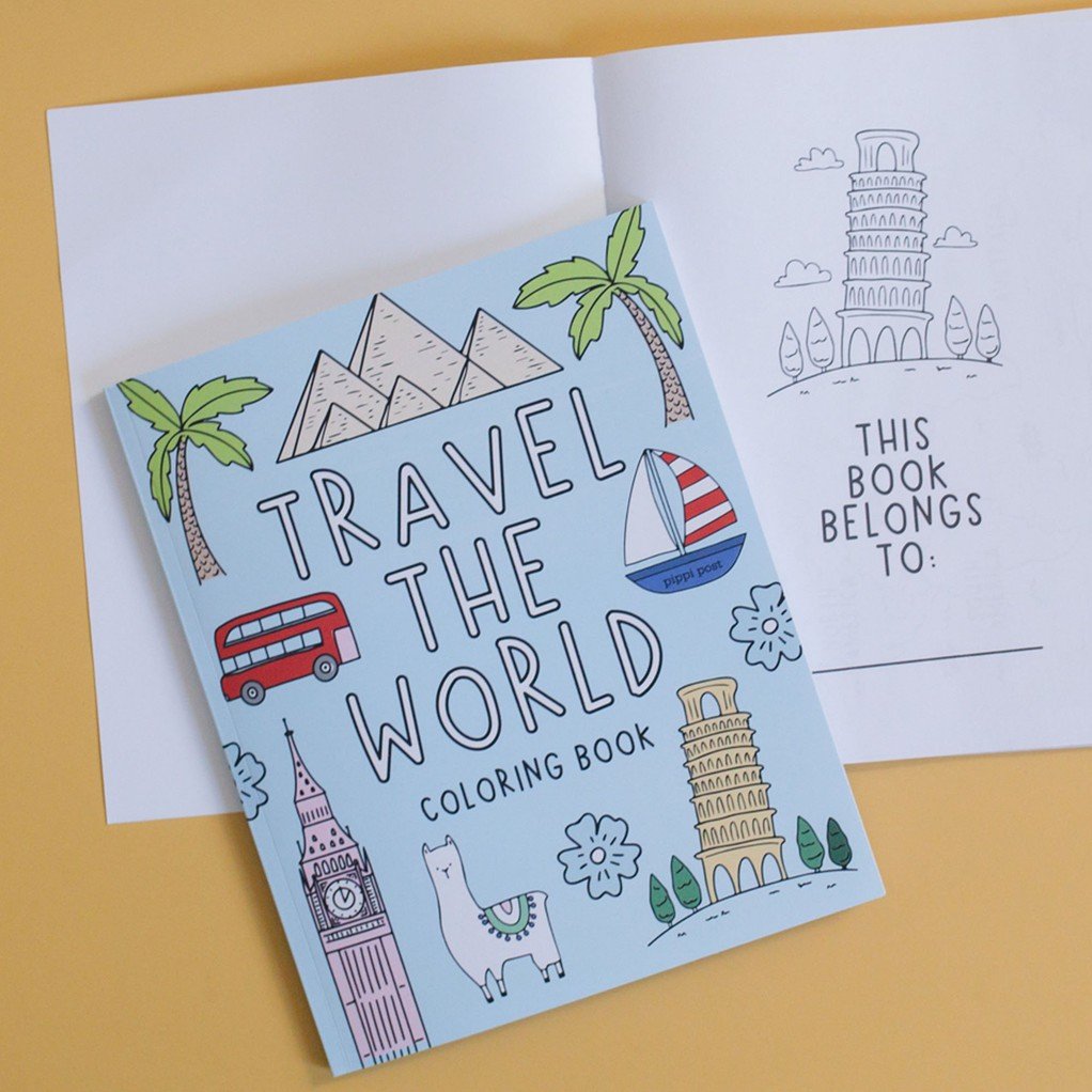 Travel the World Coloring Book item