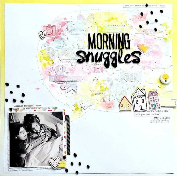 Morning Snuggles Layout in Mixed Media Cuts gallery